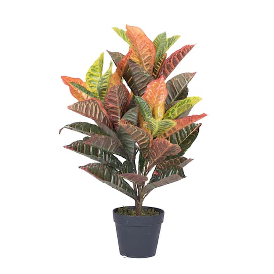 2.5ft. Potted Artificial Croton Tree